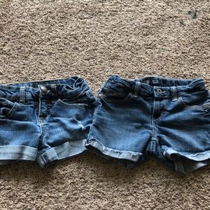 Girls size 7 jean short bundle